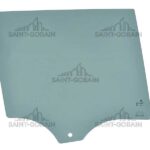 RIGHT REAR DOOR GLASS GREY (1 HOLE) SEKURIT